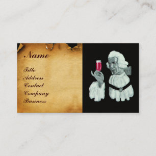 SOMMELIER WINE TASTING PARTY,RED WAX SEAL BUSINESS CARD