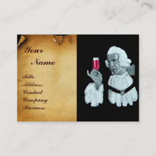 SOMMELIER WINE TASTING PARTY,RED WAX SEAL,Pearl Business Card