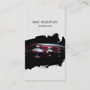 Sommelier Winery Alcohol Business Card