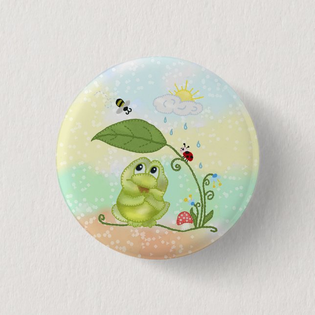Sommerfrosch  3 cm round badge (Front)
