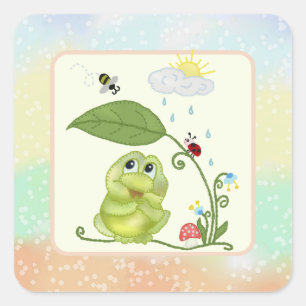 Sommerfrosch Square Sticker