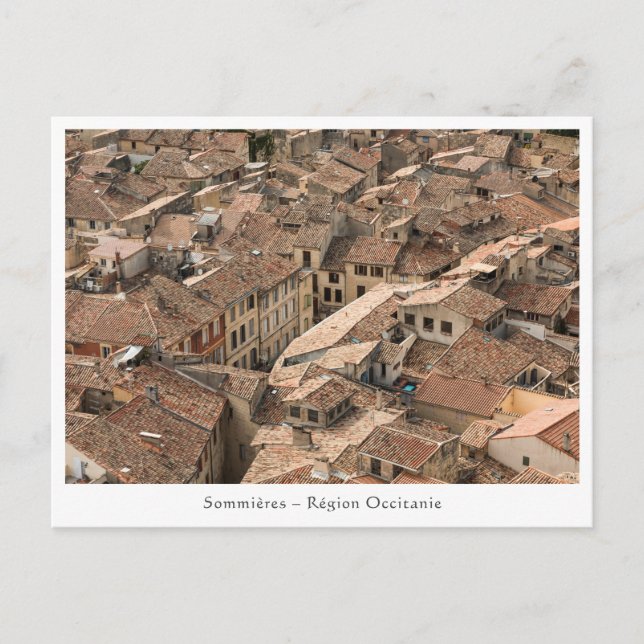 Sommieres France Postcard (Front)