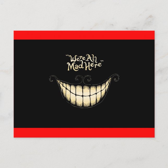 Somos todos meio  loucos We're all a bit mad Postcard (Front)