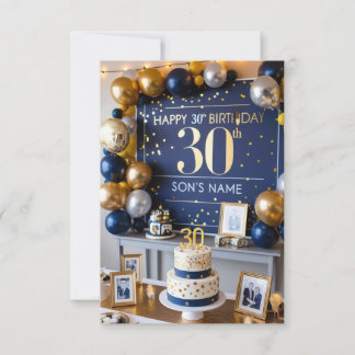 son 30th birthday card