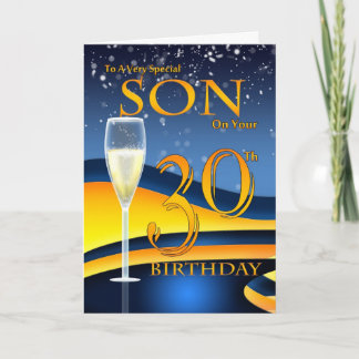 Son 30th Birthday Greeting Card  Special Son