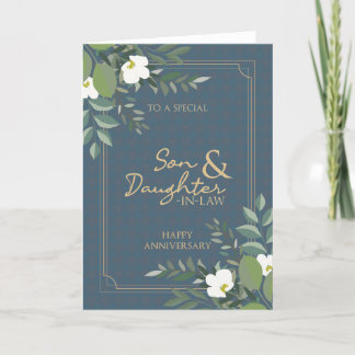Son and Daughter In Law Anniversary Card