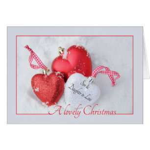 son and daughter in law Merry Christmas card