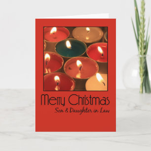 son and daughter in law Merry Christmas card