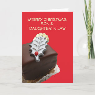 son and daughter in law Merry Christmas card