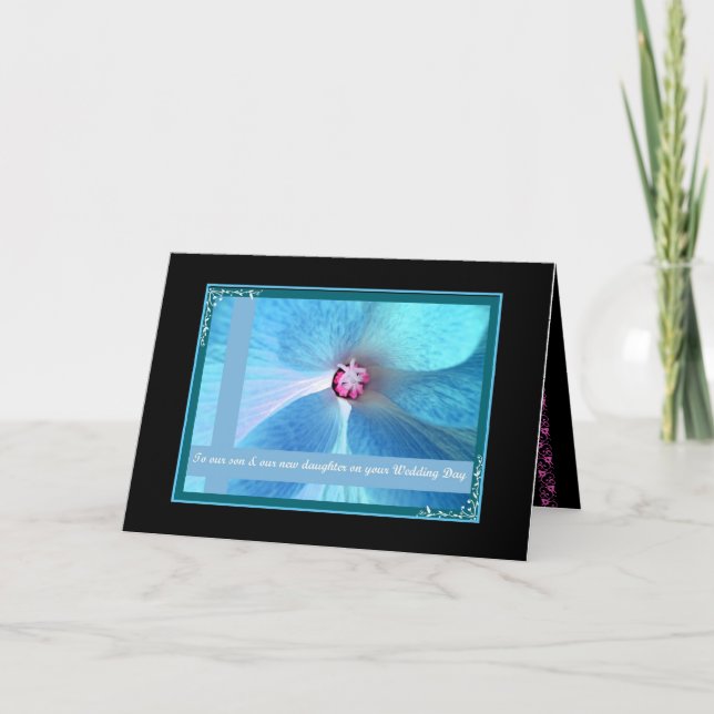 Son and Daughter-in-Law -  Wedding Congratulations Card (Front)