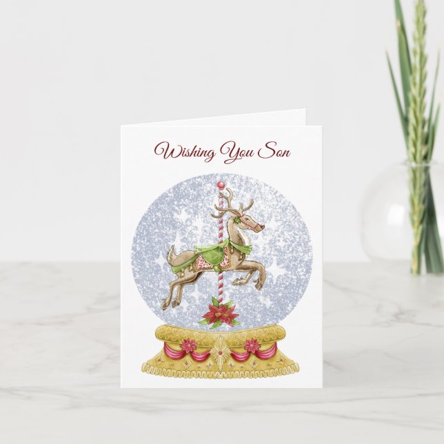 Son And Family Christmas Card (Front)