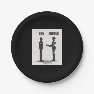Son And Father Paper Plate
