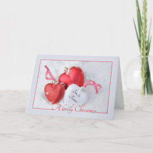 son and fiance Merry Christmas card