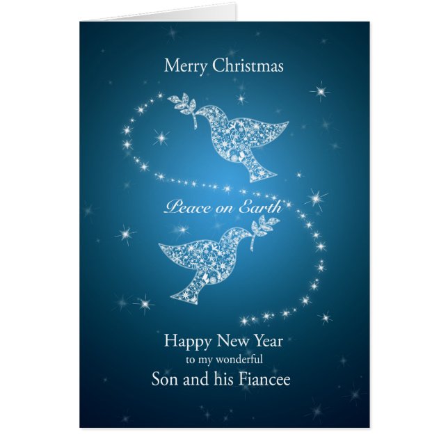 Son and Fiancee, Doves of Peace Christmas (Front)