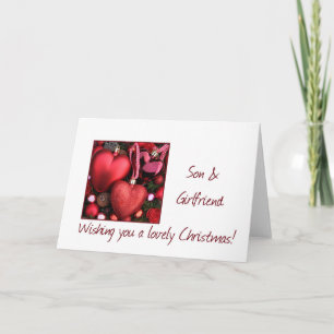 son and girlfriend Merry Christmas card