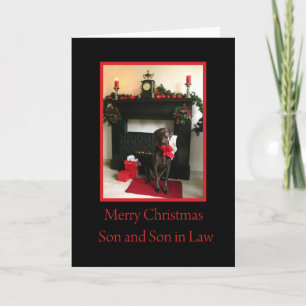 son and son-in-law Merry Christmas card