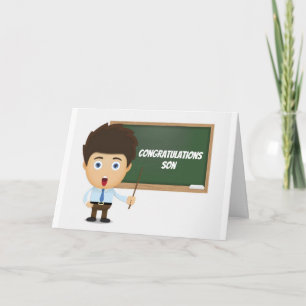 **SON** BECOMES A "TEACHER" CONGRATULATIONS CARD