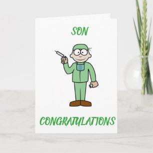 ***SON*** BECOMES DOCTOR SO PROUD CARD