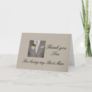 son best man thank you card