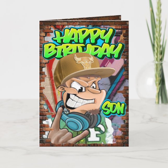 Son birthday card (Front)