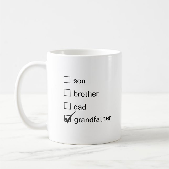 Son Brother Dad Grandfather Coffee Mug (Left)