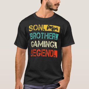 Son Brother Gaming Legend Video Gamer  For Boys T-Shirt