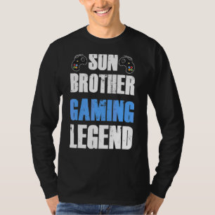 Son Brother Gaming Legend Video Gamer Humour T-Shirt