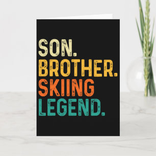Son Brother Skiing Legend - Winter Sports Ski Skie Card