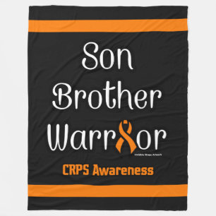 Son Brother Warrior...CRPS Fleece Blanket