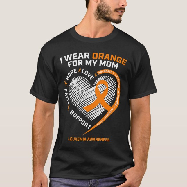 Son Daughter Gifts Leukaemia Awareness  Mum Leukem T-Shirt (Front)