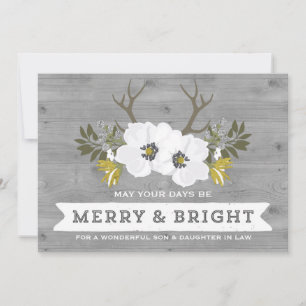 Son & Daughter in Law Christmas Rustic Card