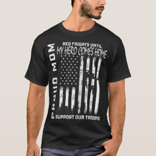 Son Daughter Mum Red Friday Military Support Troop T-Shirt