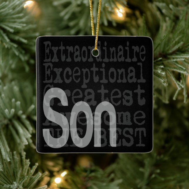 Son Extraordinaire Ceramic Ornament (Tree)