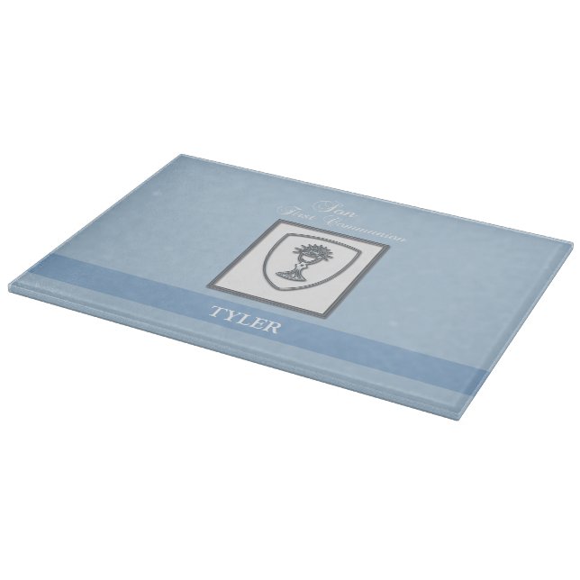 Son, First Communion Silver Chalice Cutting Board (Corner)