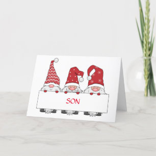 **SON** FROM GNOMES FOR CHRISTMAS CARD