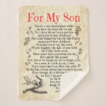 Son Gift | For My Son Thank You For Adding So Much Sherpa Blanket<br><div class="desc">Son Gift | For My Son Thank You For Adding So Much Joy And Laughter To My Life</div>