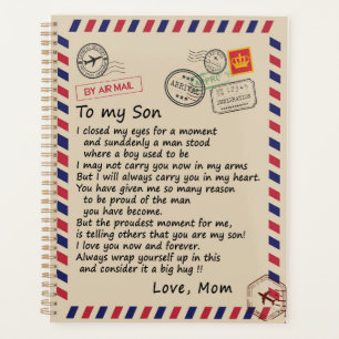 Son Gift   Letter To My Son Love From Mum Planner