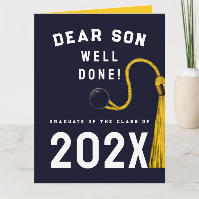 Son Graduation Card (Front)