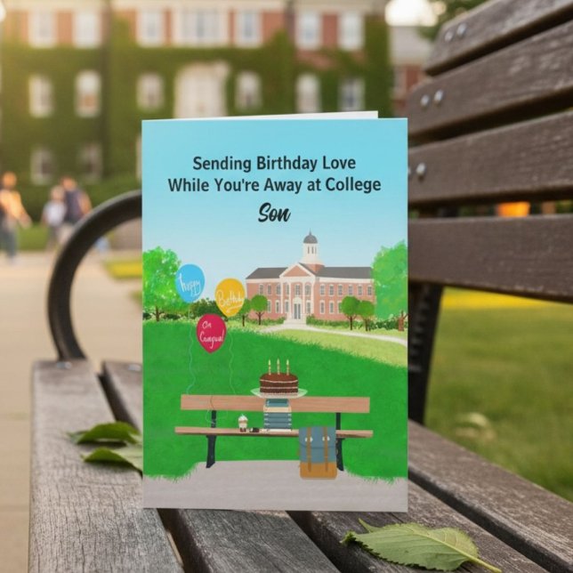 Son Happy Birthday Away at College Card (Creator Uploaded)