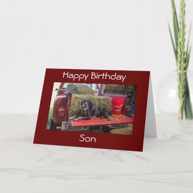 ***SON*** HAPPY BIRTHDAY CARD (Front)