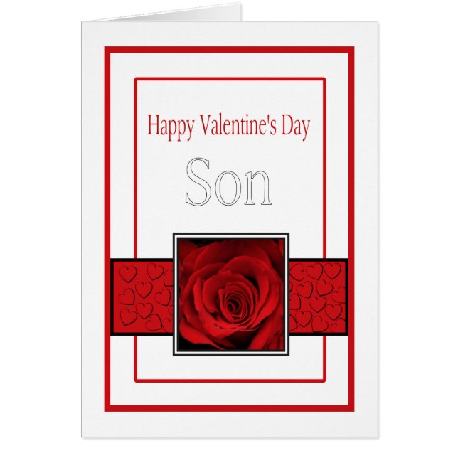 Son  Happy Valentine's Day Roses (Front)