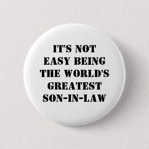 Son-In-Law 6 Cm Round Badge