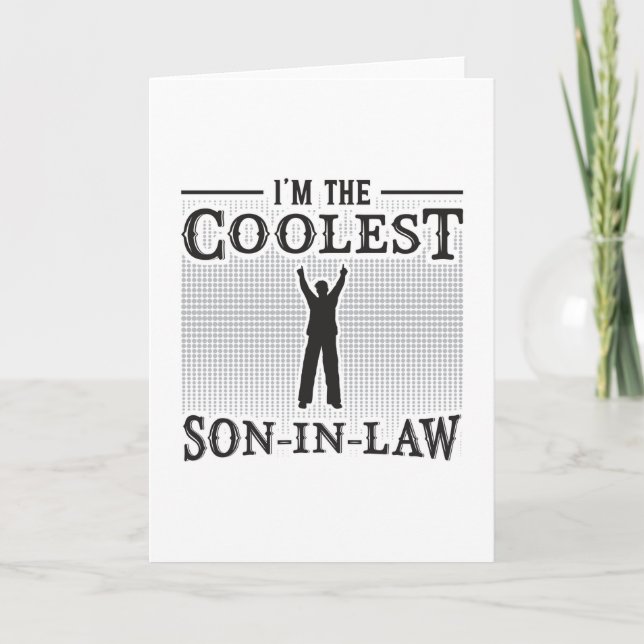 Son In Law Awesome Father Law Lawsuit Funny Gift Card (Front)