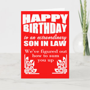 son in law birthday card