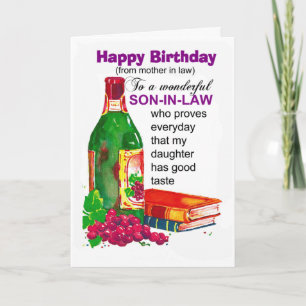 son in law birthday card