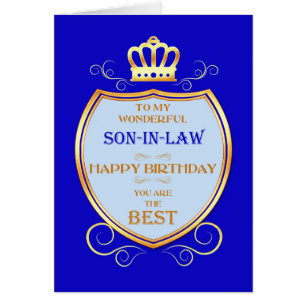 Son-in-Law Birthday with Shield