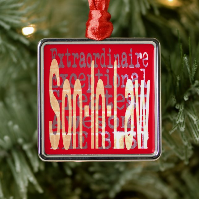 Son In Law Extraordinaire Metal Ornament (Tree)