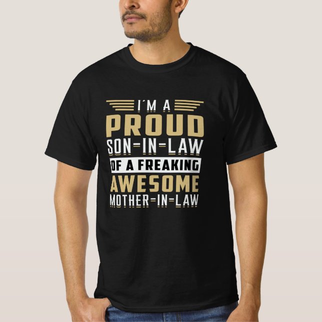 Son In Law Father In Law Proud Lawsuit Gift Idea T-Shirt (Front)