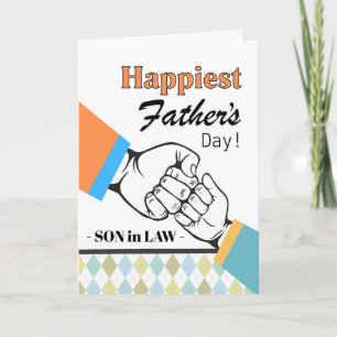 Son in Law Father’s Day Fist Bump Card