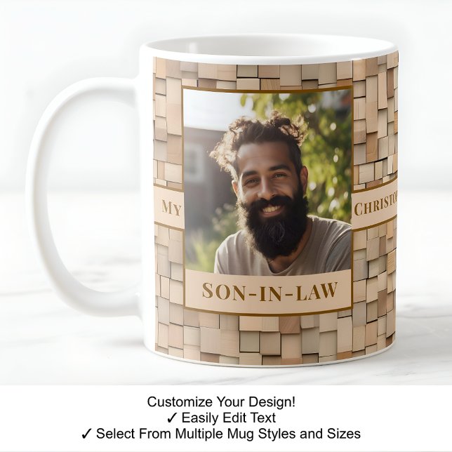 Son-in-law, Favourite Child, Photo, Wood Mug C500 (Creator Uploaded)